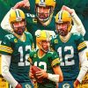 Green Bay Packers Aaron Rodgers Football Paint By Numbers
