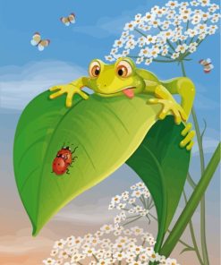 Green Frog Animals Paint By Numbers
