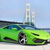 Green Lamborghini Car Enthusiast Paint By Numbers