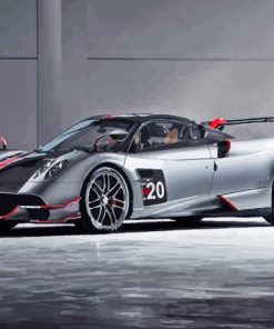 Grey Pagani Car Paint By Numbers
