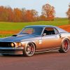 Grey Mustang Classic Car Paint By Numbers