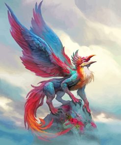 Mythical Griffin Art Paint By Numbers