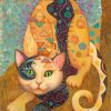 Gustav Klimt Feline Art Paint By Numbers