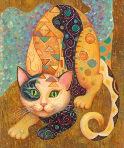 Gustav Klimt Feline Art Paint By Numbers