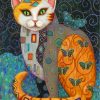 Gustav Klimt Cat Art Paint By Numbers