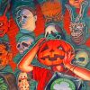 Kids Halloween Masks Paint By Numbers