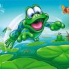 Happy Frog and Butterfly Paint By Numbers