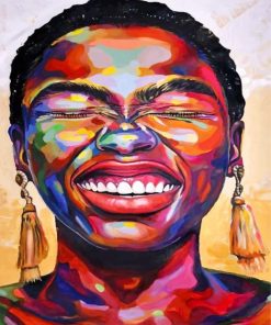 Joyful African Woman Paint By Numbers