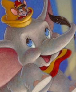 Happy Dumbo Elephant Paint By Numbers