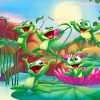 Happy Frogs Illustrations Paint By Numbers