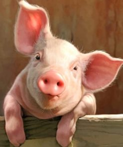 Happy Pig Painting Kit Paint By Numbers