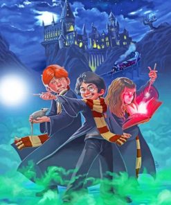 Hogwarts Wizarding World Paint By Numbers
