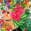 Hawaiian Floral Woman Paint By Numbers