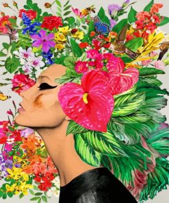Hawaiian Floral Woman Paint By Numbers