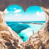 Heart Beach Scene Paint By Numbers
