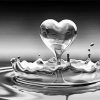 Heart Water Drop Black White Paint By Numbers