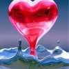Heart Water Drop Painting Kit Paint By Numbers