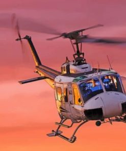 Military Helicopter Engines Paint By Numbers