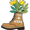 Floral Hiking Boots Paint By Numbers