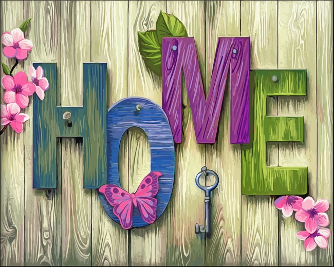 Finalize Aesthetic Home Paint By Numbers artwork