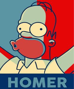Homer Simpson Pop Art Paint By Numbers
