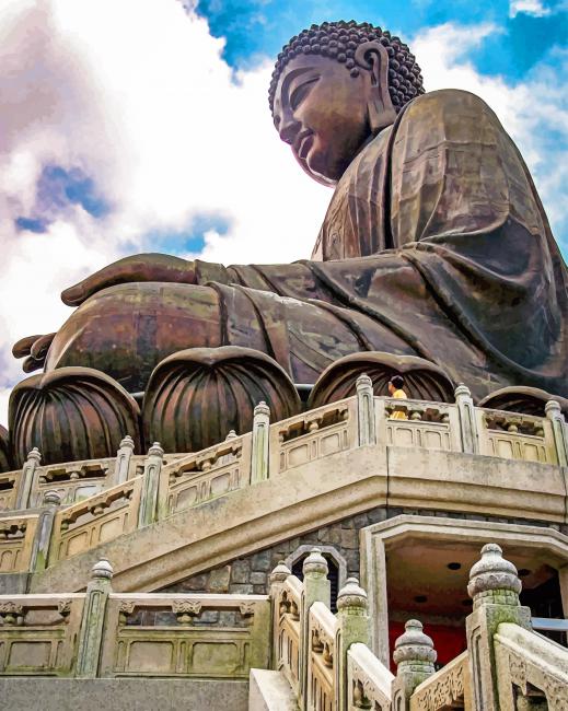 finalizing Shakyamuni Buddha artwork