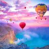 Sunset Hot Air Balloons Paint By Numbers