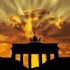 Brandenburg Gate Sunset Paint By Numbers