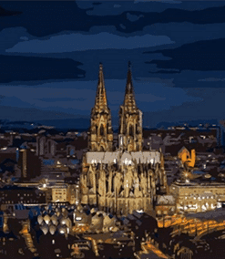 Majestic Cologne Cathedral Paint By Numbers