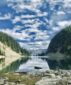 Scenic Banff Mountain Paint By Numbers