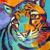 Colorful Leopard and Tiger Animals Paint By Numbers