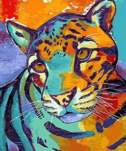 Colorful Leopard and Tiger Animals Paint By Numbers