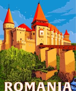 Hunyad Castle Romania Paint By Numbers