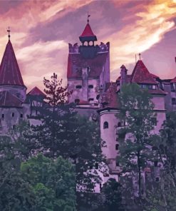 Hunyad Castle Romania Paint By Numbers