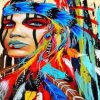 Colorful Indian Woman Paint By Numbers