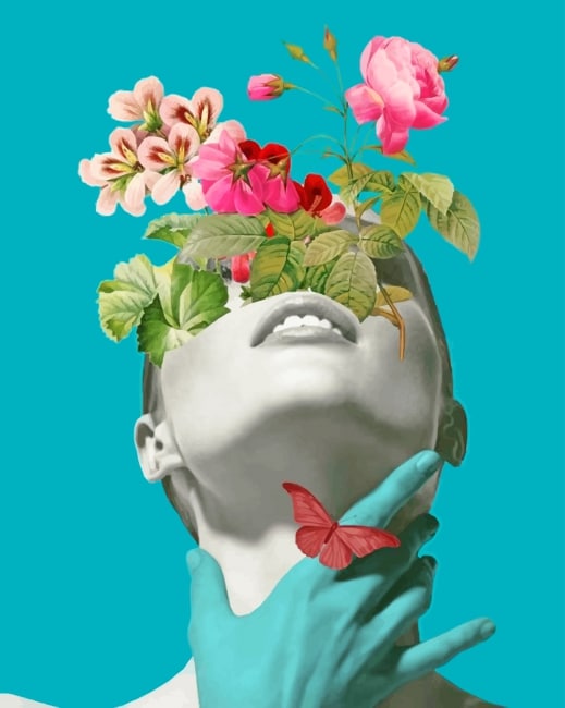 Finalizing the Butterfly Women Paint By Numbers artwork