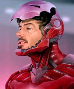 Iron Man Superhero Paint By Numbers