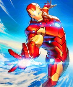 Iron Man Superhero Paint By Numbers