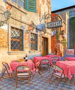 Italian Restaurant Scene Paint By Numbers