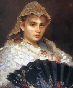 Vintage Ivan Kramskoy Paint By Numbers