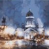Misty Saint Petersburg Cityscape Paint By Numbers