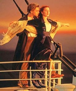 Jack and Rose Titanic Scene Paint By Numbers