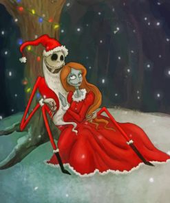 Jack Skellington and Sally Paint By Numbers