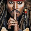 Captain Jack Sparrow Pirate Adventure Paint By Numbers