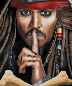 Captain Jack Sparrow Pirate Adventure Paint By Numbers