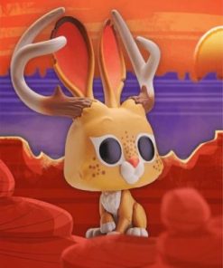 Illustrated Jackalope Fun Paint By Numbers