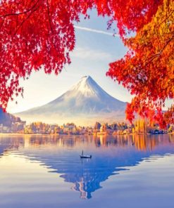 Japan Fall Landscape Paint By Numbers