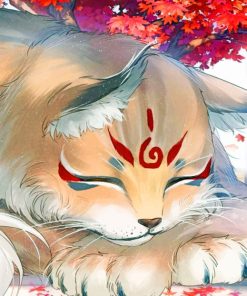 Japanese Giant Cat Animals Paint By Numbers