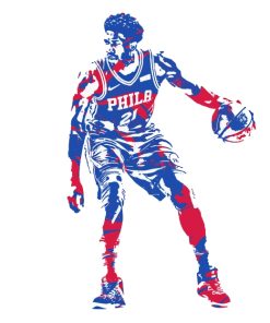 Joel Embiid Basketball Paint By Numbers
