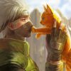 Kakashi and Cat Anime Paint By Numbers